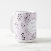 Mug Fleurs de Lavande Violette (Devant gauche)