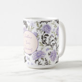 Mug Fleurs de Lavande Violette (Devant droit)