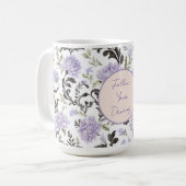 Mug Fleurs de Lavande Violette (Devant gauche)