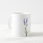 Mug Fleurs de Lavande Violette Joie (Devant gauche)