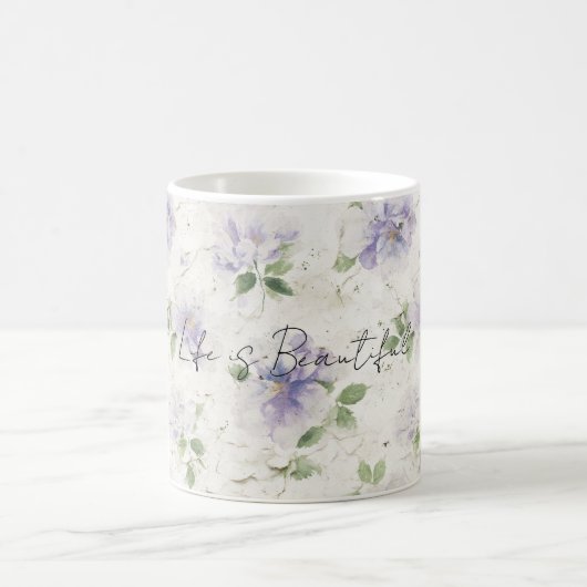 Mug Fleurs de lavande violette jolie (Centre)