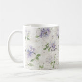 Mug Fleurs de lavande violette jolie (Gauche)