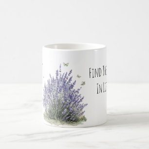 Mug Fleurs de Lavande Violette Papillons de Menthe Joi