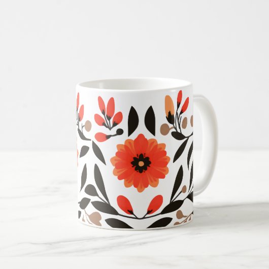 Mug Fleurs de liberté Boho (Devant droit)