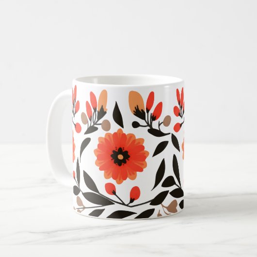 Mug Fleurs de liberté Boho (Devant gauche)