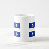 Mug Fleurs-de-lis Bleu sur le drapeau blanc du Canada  (Centre)