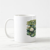 Mug Fleurs de lotus vertes sur nénuphar (Gauche)