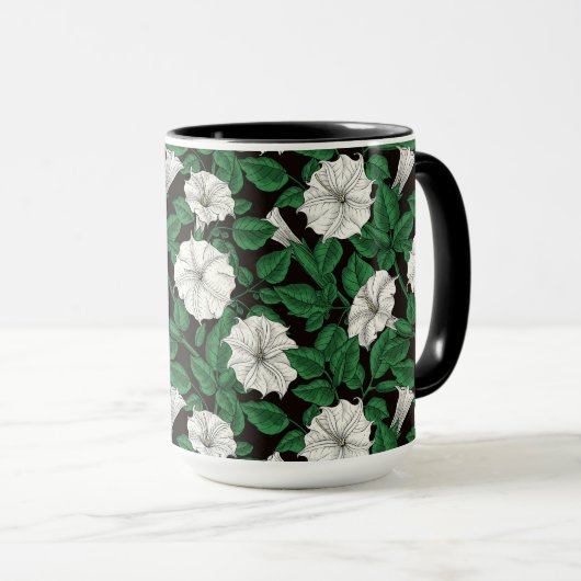 Mug Fleurs de lune 2 (Devant droit)