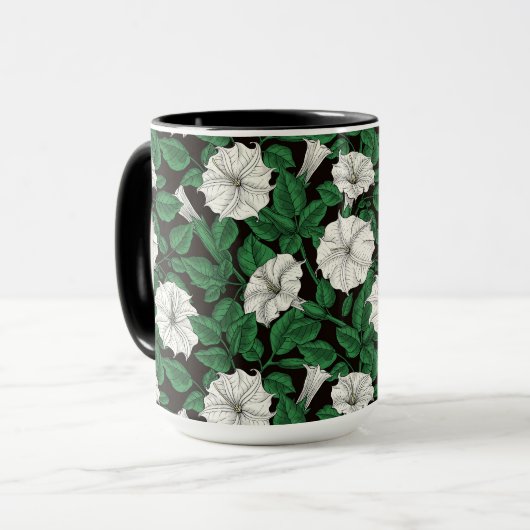 Mug Fleurs de lune 2 (Devant gauche)
