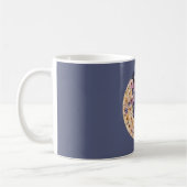 Mug Fleurs de lune jaunes violettes (Gauche)