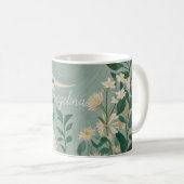 Mug Fleurs de Lune : Pastel Floral et Crescent Moon (Devant droit)