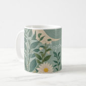 Mug Fleurs de Lune : Pastel Floral et Crescent Moon (Devant gauche)