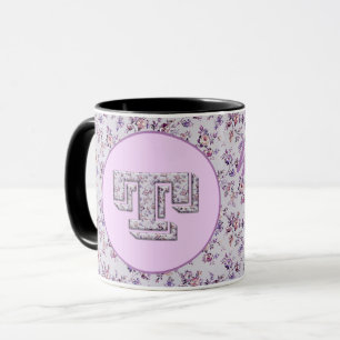 Mug Fleurs de luxe Monogramme T