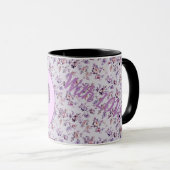 Mug Fleurs de luxe Monogramme T (Devant droit)