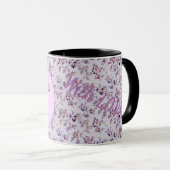 Mug Fleurs de luxe Monogramme V (Devant droit)