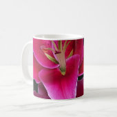 Mug Fleurs de lys stargazers roses (Devant gauche)