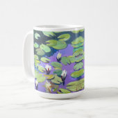 Mug fleurs de lys sur l'étang dans le style de Monet (Devant gauche)