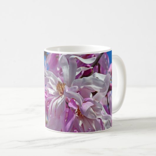Mug Fleurs de magnolia rose (Devant droit)