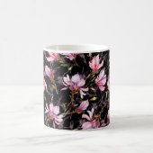 Mug Fleurs de magnolia rose sur une brindille motif (Centre)