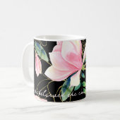 Mug Fleurs De Magnolia Roses Elle Croyait Qu'Elle Pour (Devant gauche)