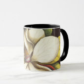 Mug Fleurs de magnolia vintage avec graines (Devant droit)