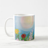 Mug Fleurs de maïs bleues dans un pré fleur sauvage (Gauche)