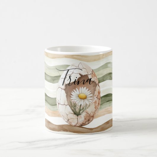 Mug Fleurs de marguerite blanc crème (Centre)