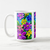 Mug Fleurs de marguerite colorées (Gauche)