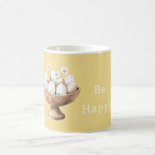 Mug Fleurs de marguerite jaune Œufs dans un bol