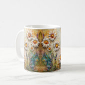 Mug Fleurs de marguerite Joli Fleur sauvage Floral Nat (Devant gauche)
