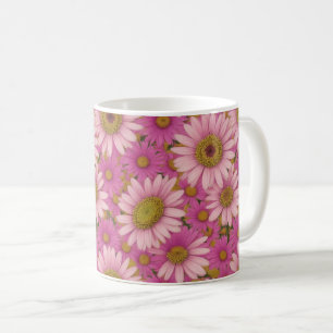 Mug Fleurs de marguerite rose