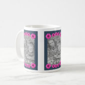 Mug Fleurs de marguerite rose Cadre photo (Devant gauche)