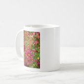 Mug Fleurs de marguerite rose et jaune brillantes (Devant gauche)