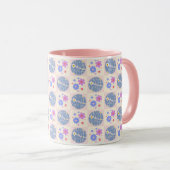 Mug Fleurs de marguerite super Retro Motif Boho Floral (Devant droit)