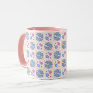 Mug Fleurs de marguerite super Retro Motif Boho Floral