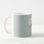 Mug Fleurs de marguerite verte (Gauche)