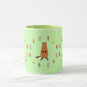 Mug Fleurs de marmotte et de tulipe mignonnes (Centre)