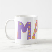 Mug fleurs de Maya décoratives et étoile (Gauche)