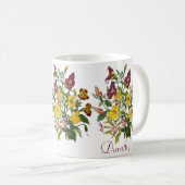 Mug Fleurs de mimule personnalisées (Devant droit)