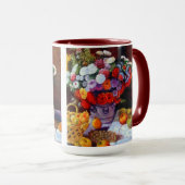 Mug Fleurs de Monet et fruits (Devant droit)