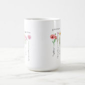 Mug Fleurs de naissance de jardin de grand-mère person (Centre)