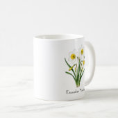 Mug Fleurs de Narcisse de Décembre (Devant droit)