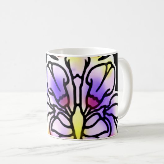 Mug Fleurs de néon (Devant droit)