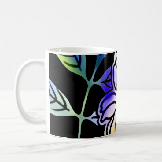 Mug Fleurs de néon (Gauche)