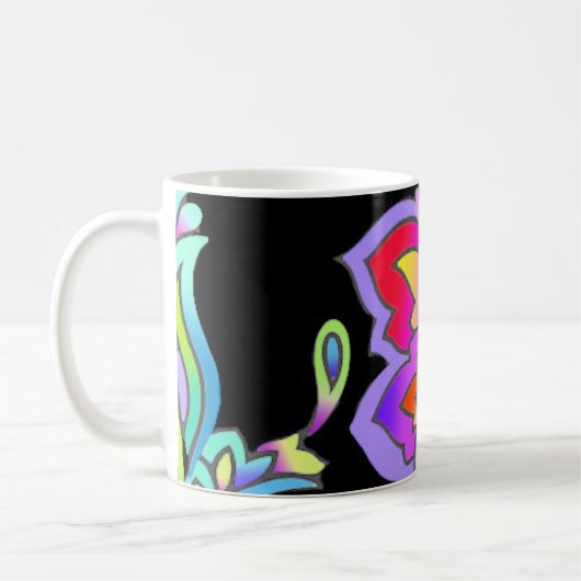 Mug Fleurs de néon (Gauche)