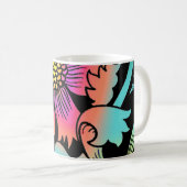 Mug Fleurs de néon (Devant droit)