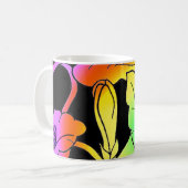 Mug Fleurs de néon (Devant gauche)
