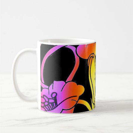 Mug Fleurs de néon (Gauche)