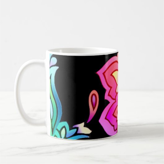 Mug Fleurs de néon (Gauche)