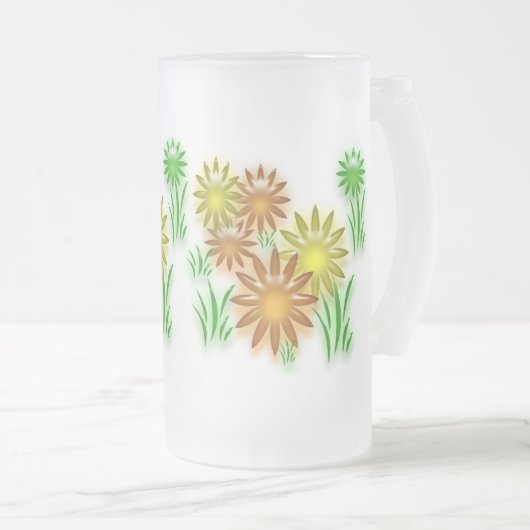 Mug - Fleurs de néon (Devant droit)